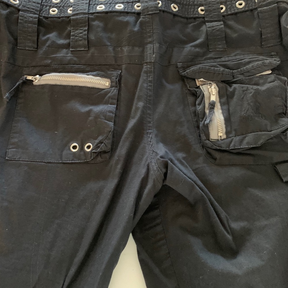 Black cargo type pants 30” inseam